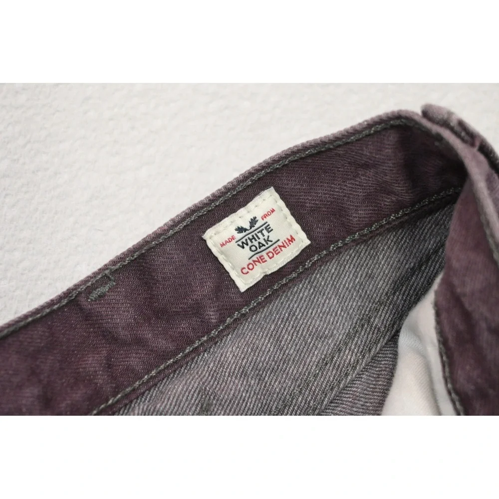Levi's 501 Jeans Mens 42x30 Purple White Oak Cone Denim Button Fly Straight